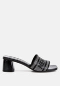 Studio 55 Rhinestone Embellished New York Sandals-0