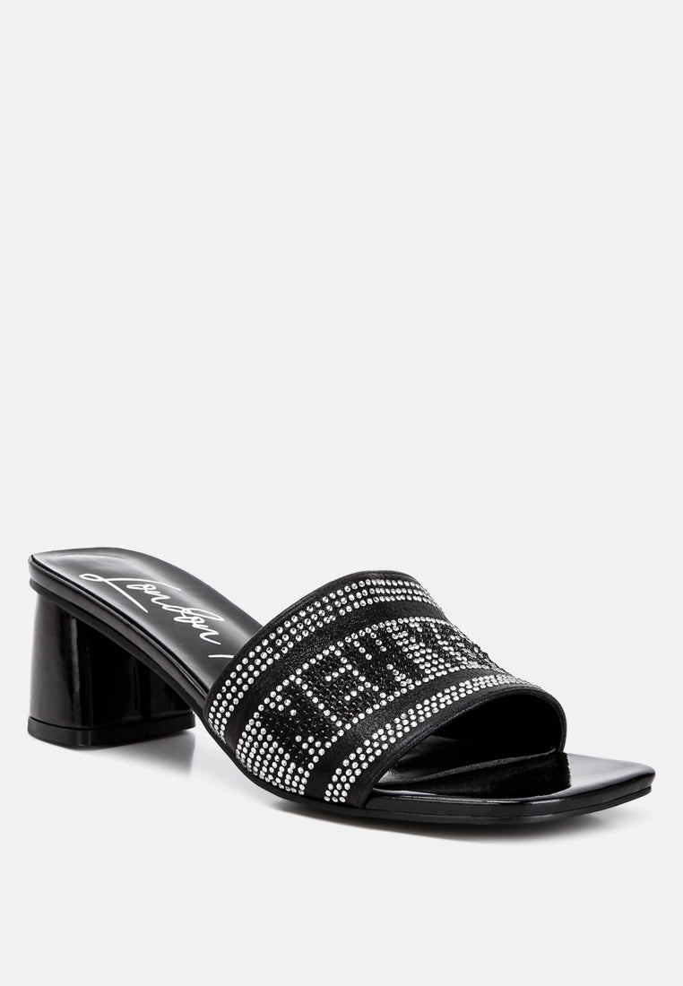Studio 55 Rhinestone Embellished New York Sandals-1